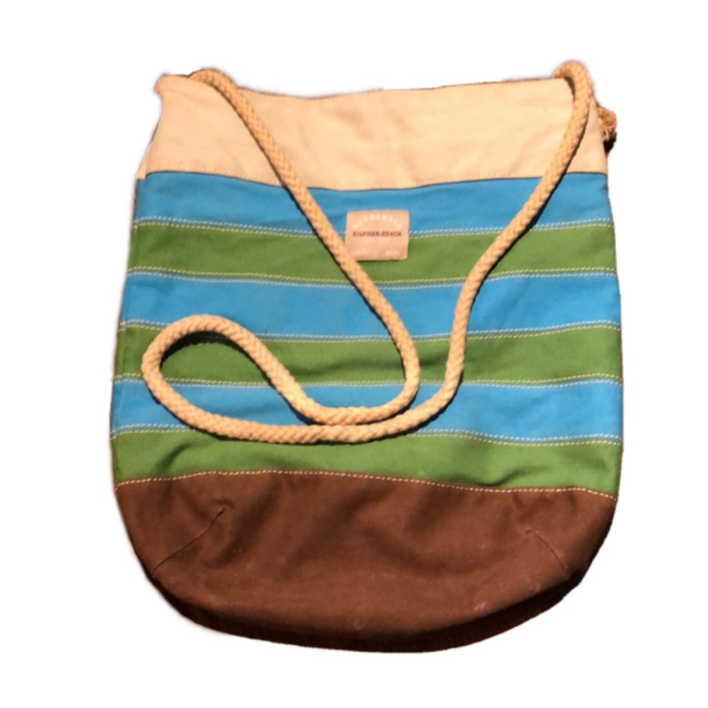 Hilfiger Beach tote y2k rope strap